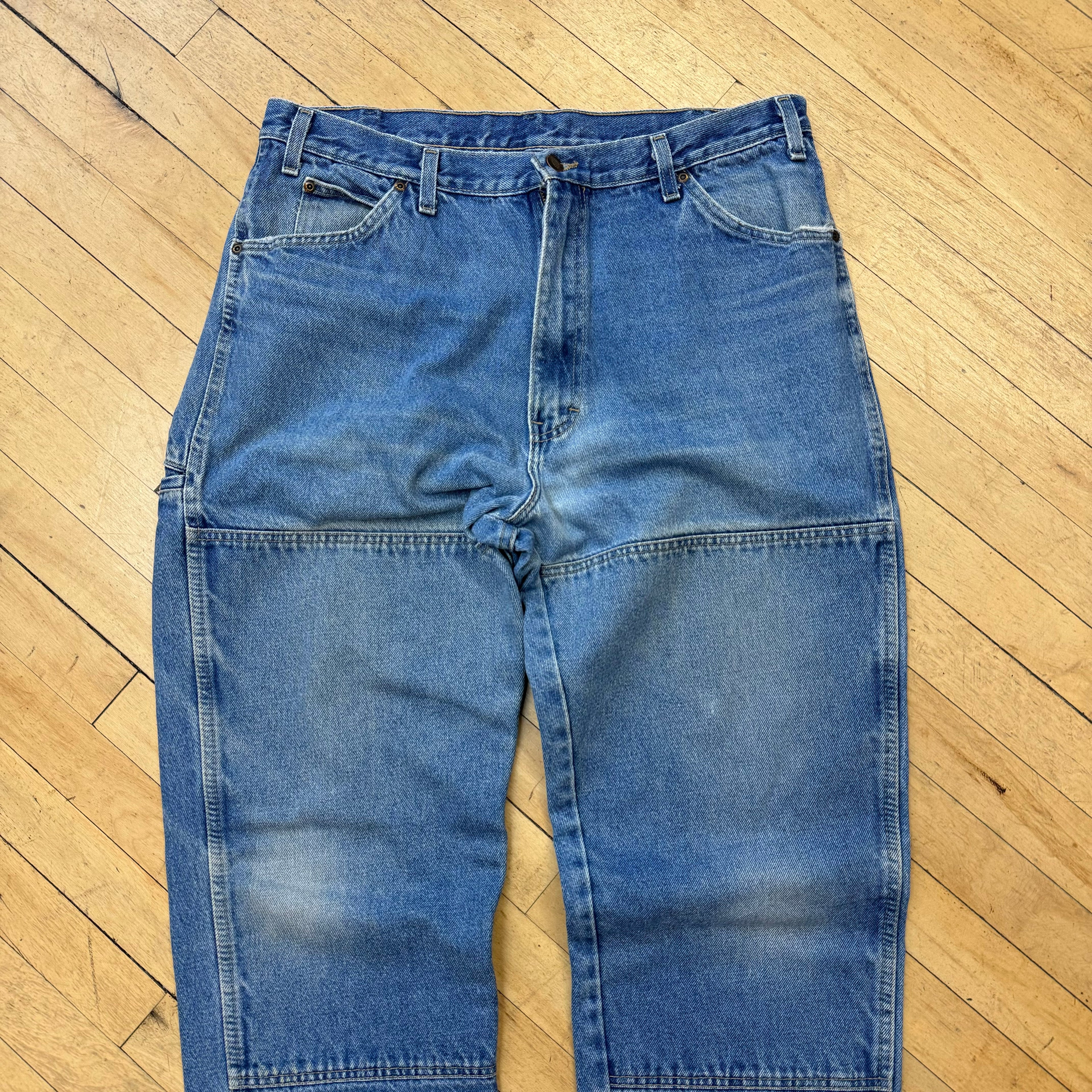 Vintage Dickies Double Knee Denim Jeans Sz 38x30