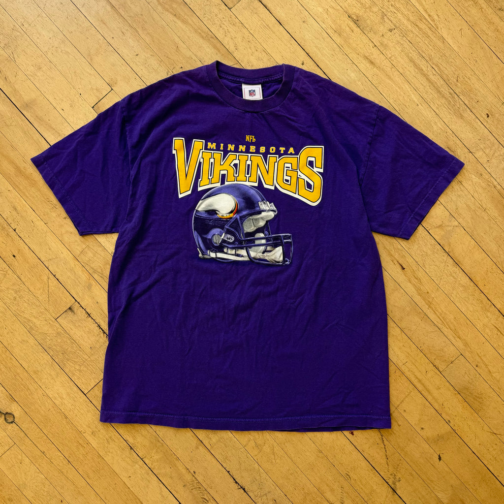 Vintage Minnesota Vikings Helmet T-shirt Sz XL