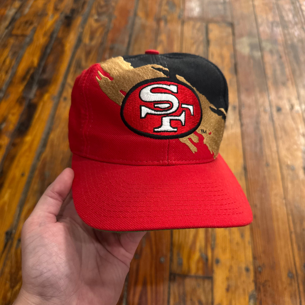 Vintage San Francisco 49ers Hat Splash LOGO ATHLETIC Snapback (NEW)