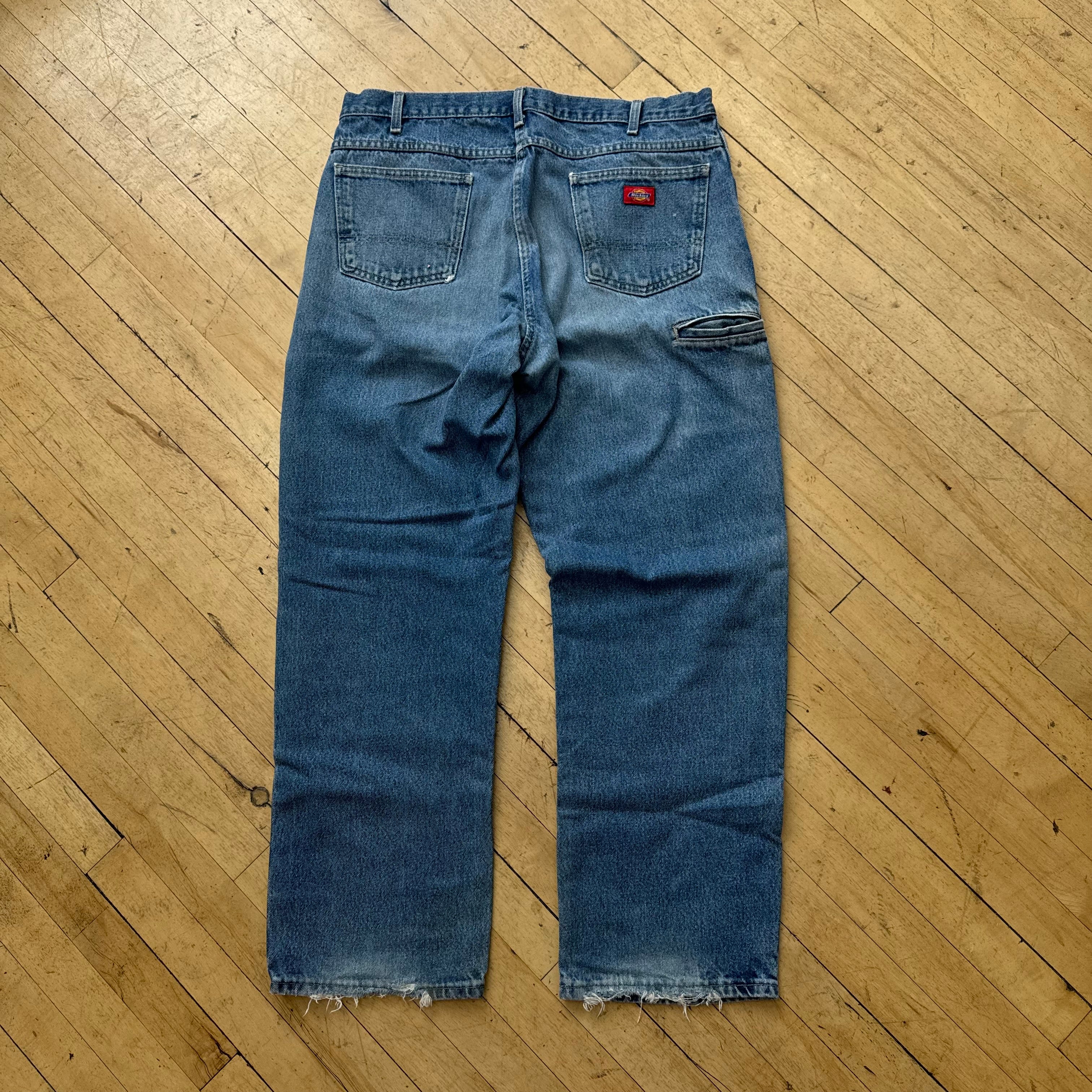 Vintage Dickies Double Knee Denim Jeans Sz 38x32