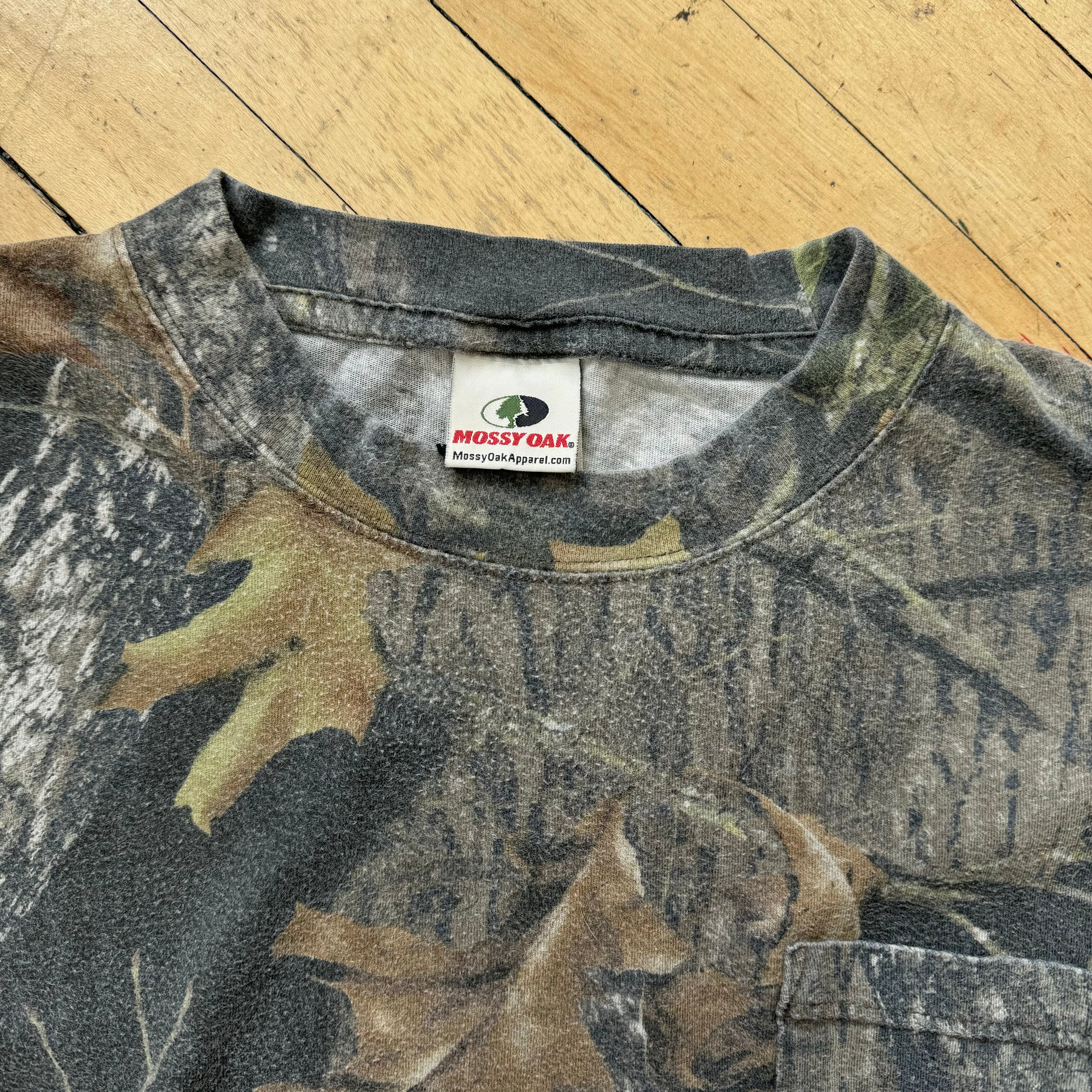 Vintage Mossy Oak Camo Long Sleeve T-shirt Sz XXL