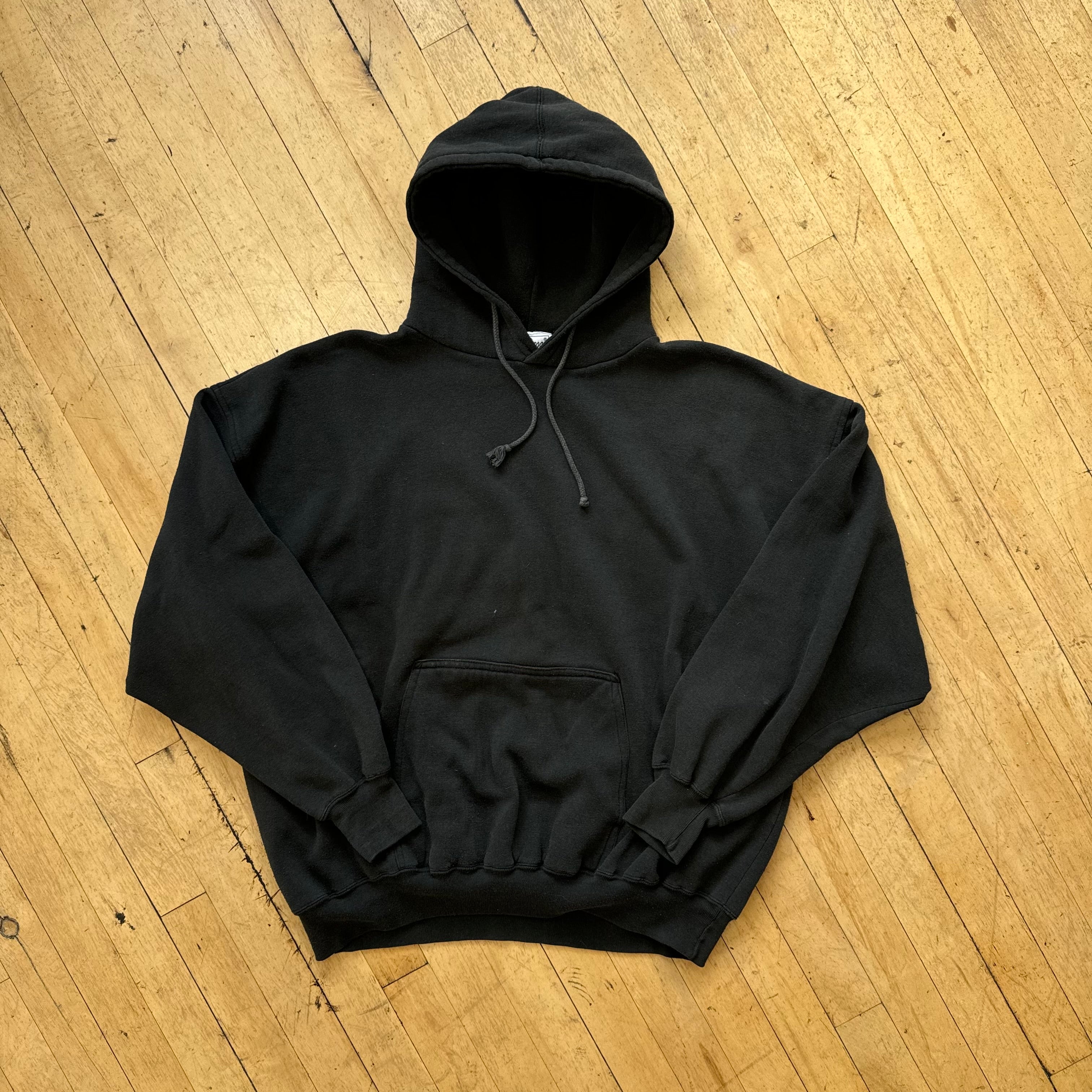 Vintage Faded Black Hoodie Sz L
