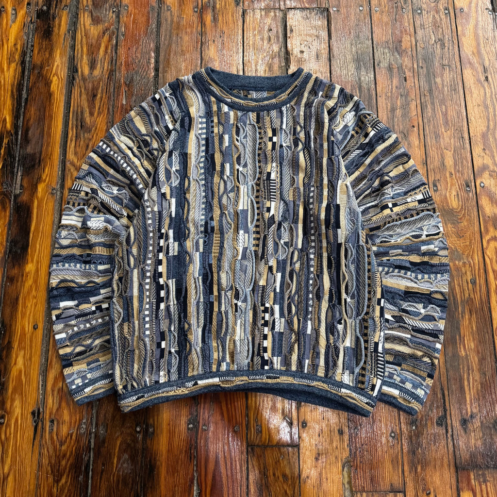Vintage Coogi Style Knit Sweater Sz M