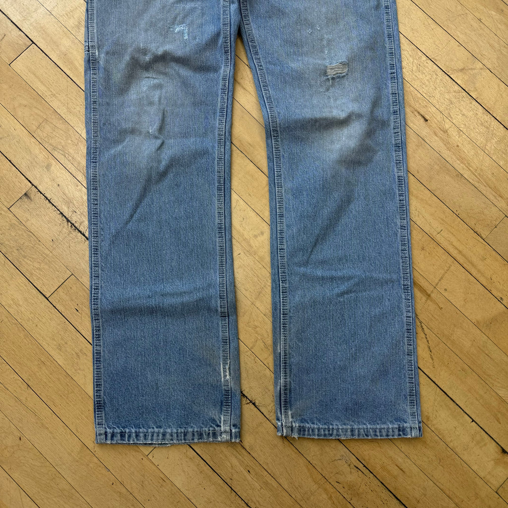 Vintage Thrashed Key Denim Jeans Sz 36x36