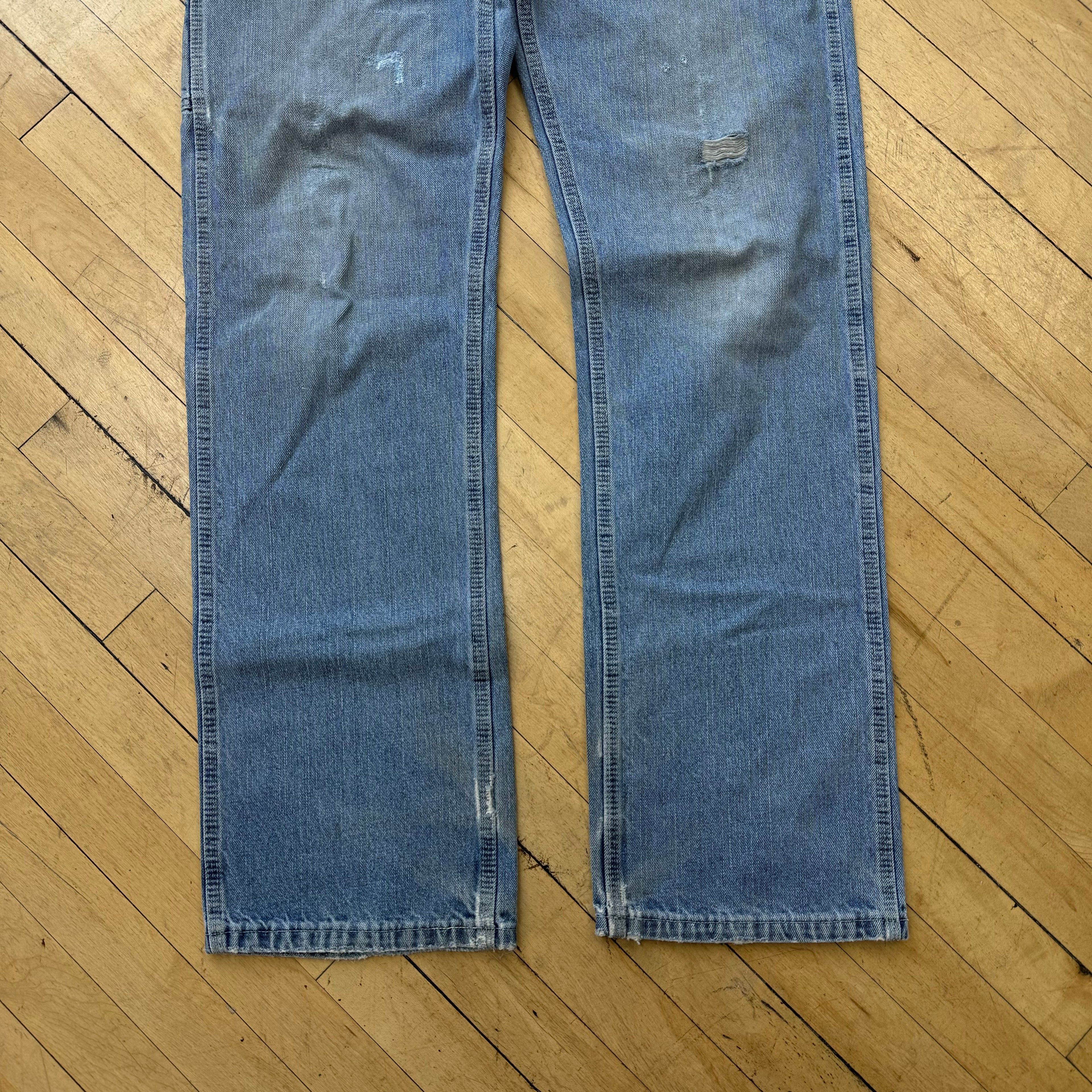 Vintage Thrashed Key Denim Jeans Sz 36x36