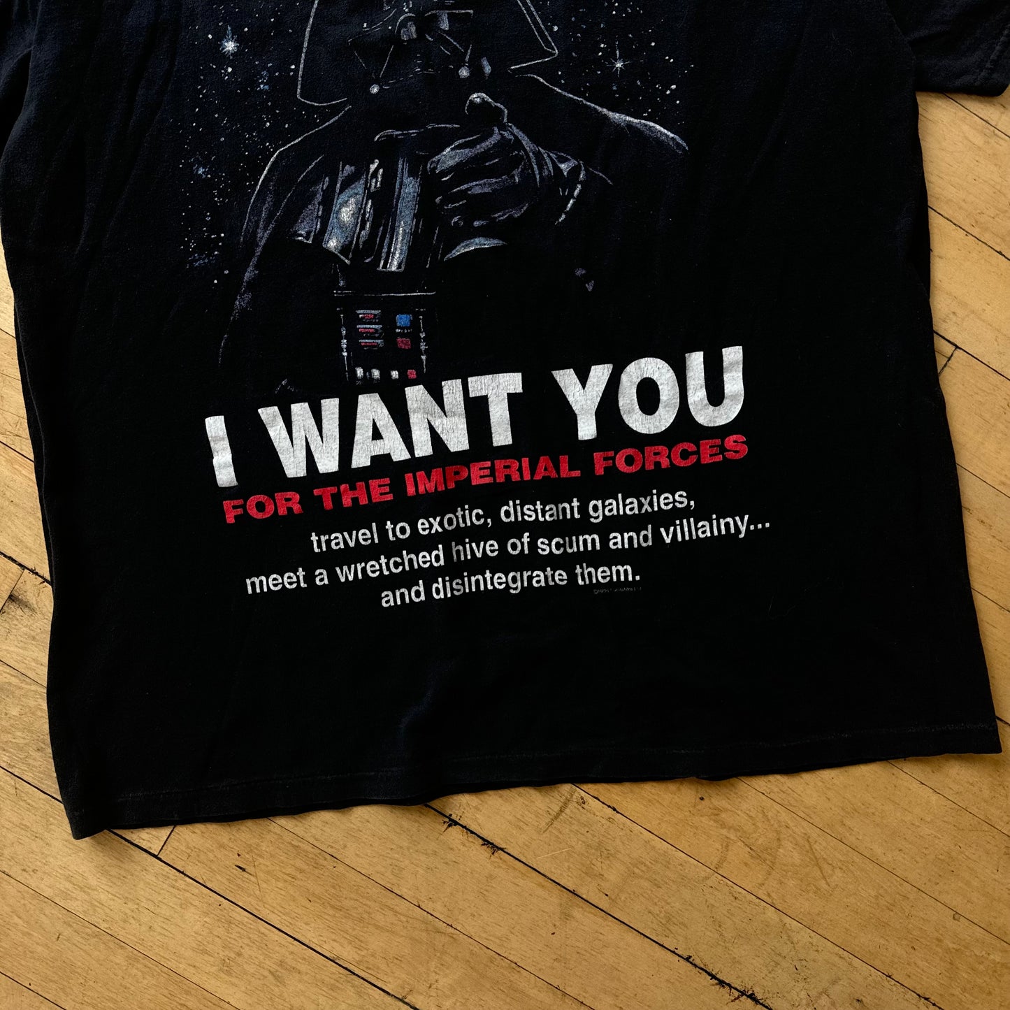 Vintage Star Wars I want you T-shirt Sz L
