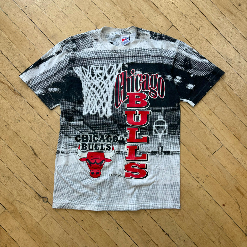 Vintage Chicago Bulls AOP T-shirt Sz L