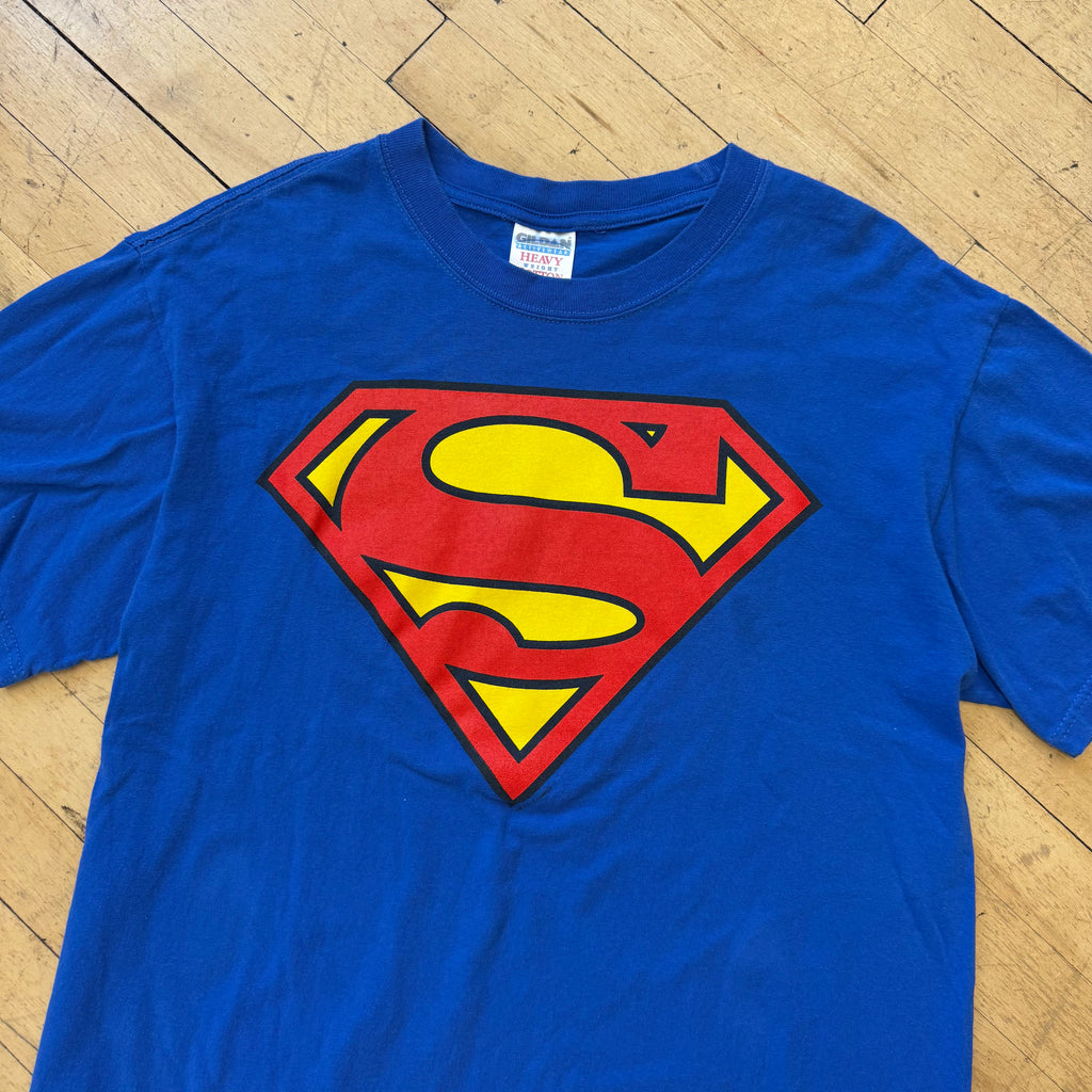 Vintage SuperMan Logo T-shirt Sz L