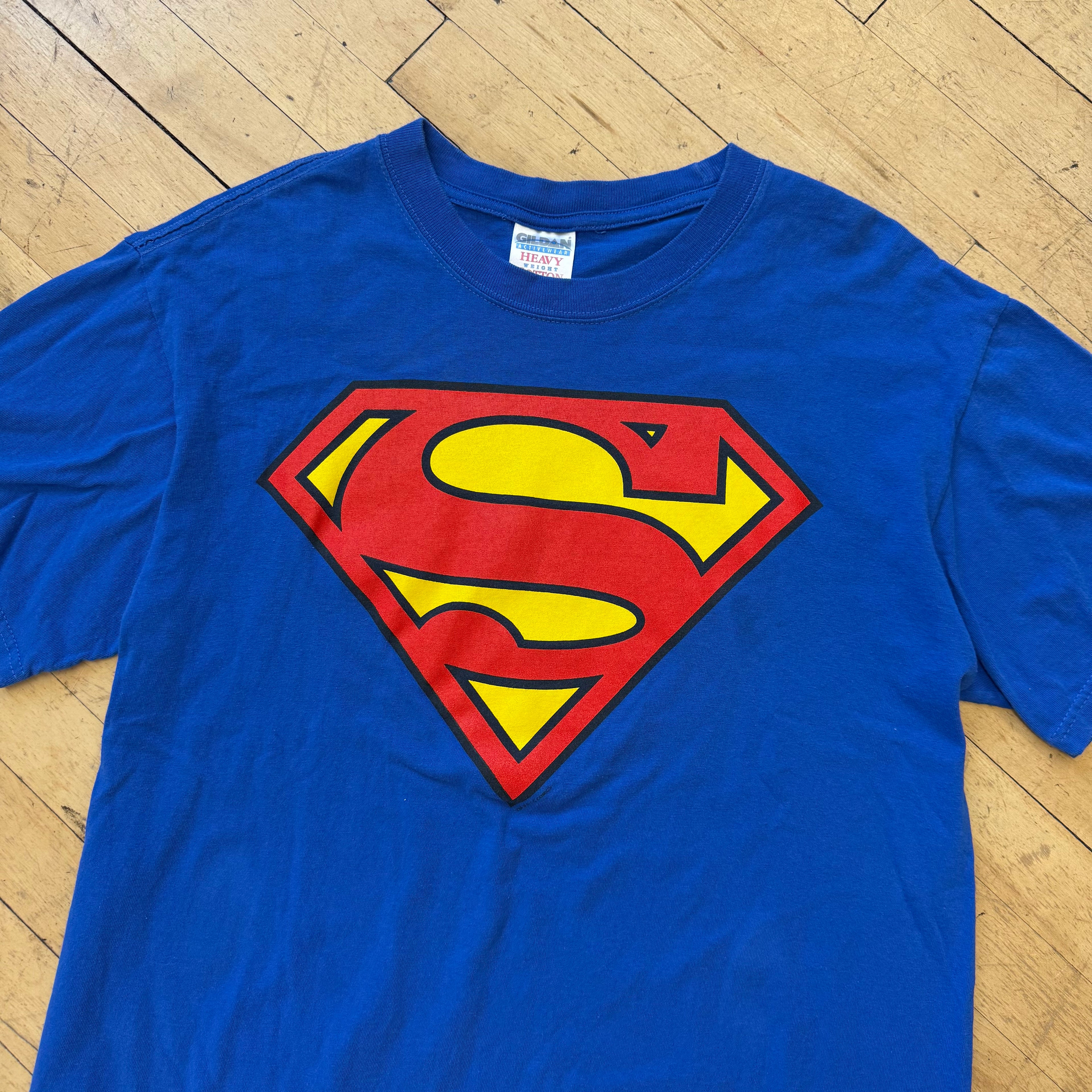 Vintage SuperMan Logo T-shirt Sz L