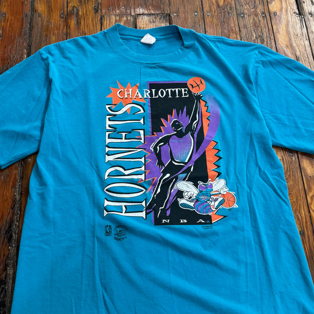 Vintage Charolette Hornets T-shirt Sz L