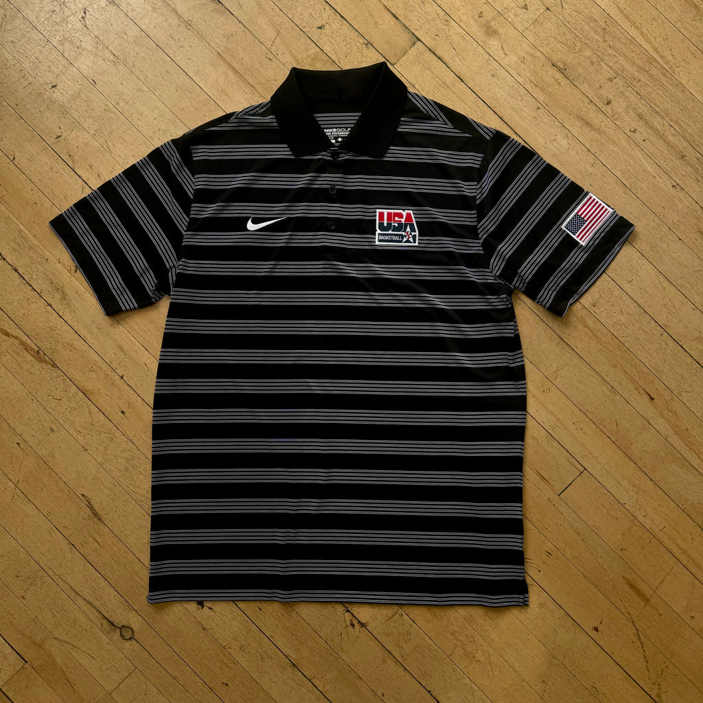 Modern Nike USA Basketball Polo T-shirt Sz L