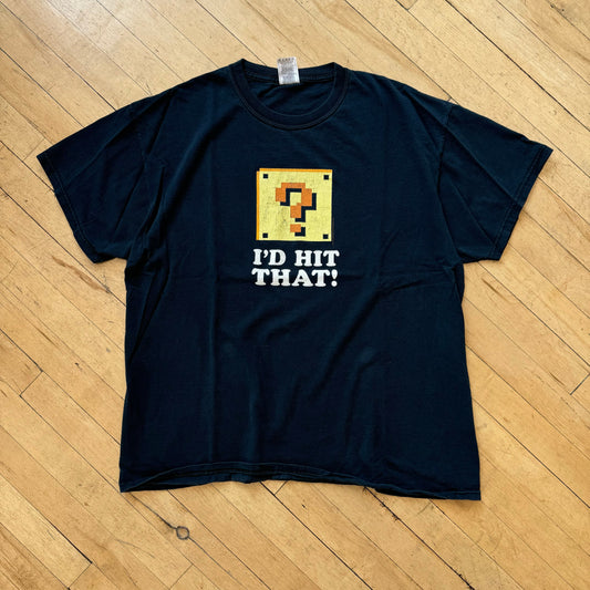 Vintage Y2K Nintendo I’d Hit That Mario T-shirt Sz XL