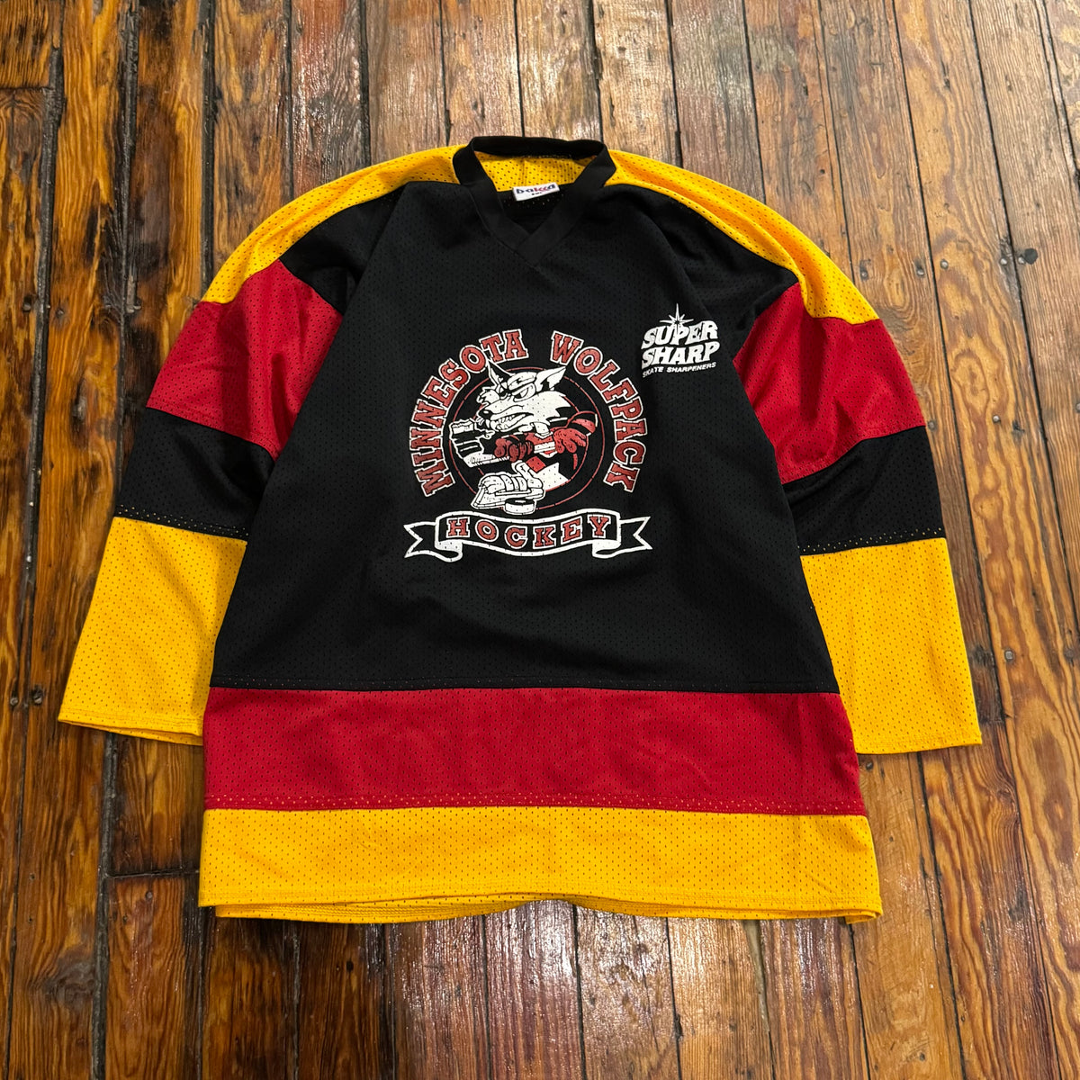 Vintage Minnesota WolfPack Hockey Jersey Sz XL