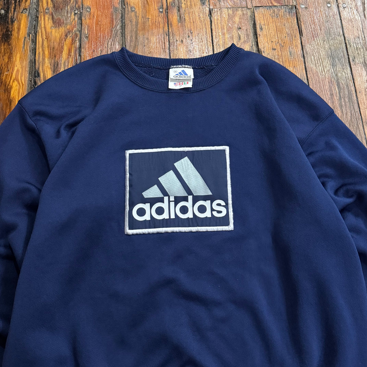 Vintage Adidas Logo Crewneck Sz L