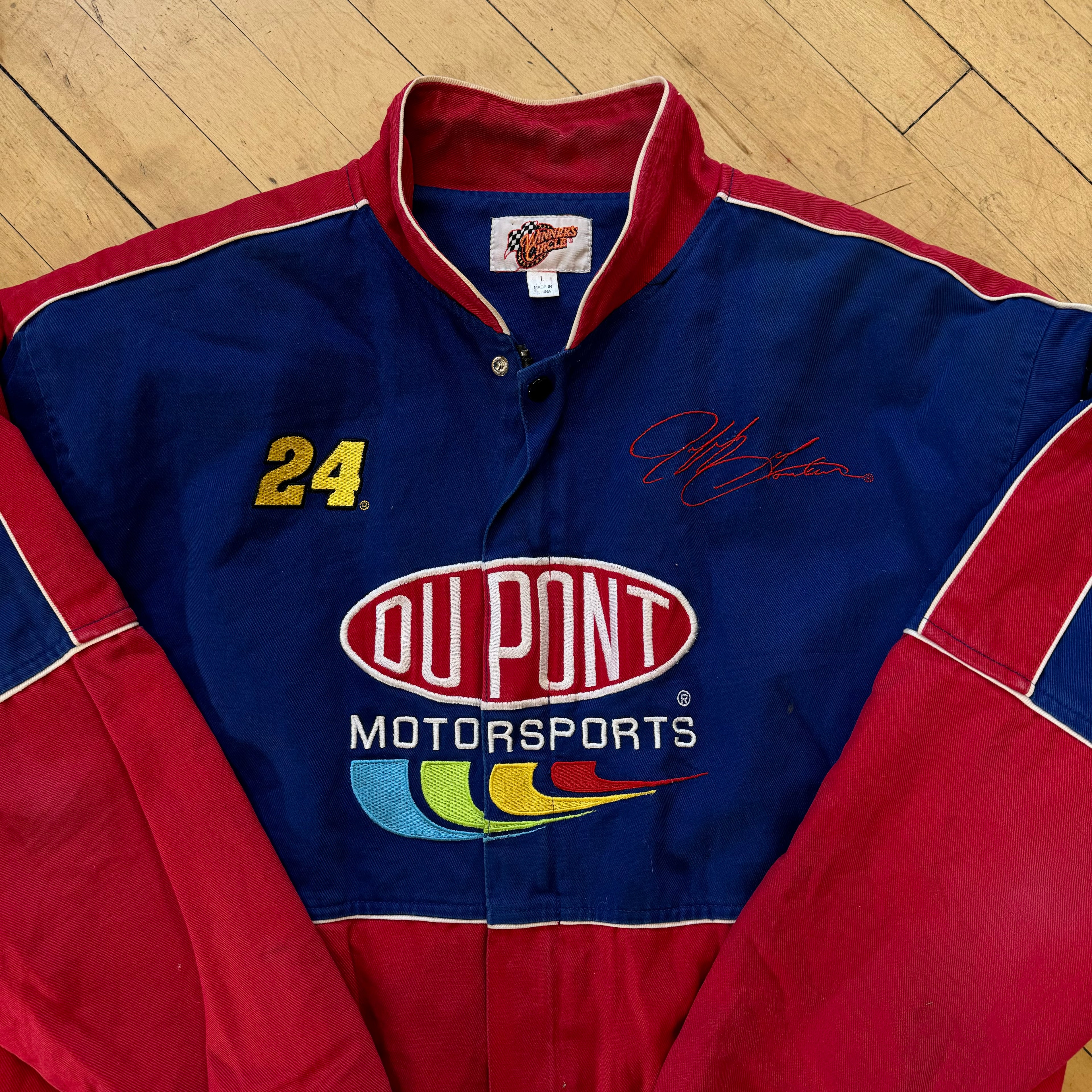 Vintage Jeff Gordon Du Point Nascar Jacket Sz L