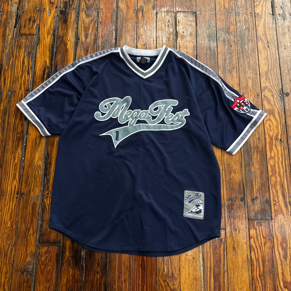 Vintage Mega Feat Baseball Jersey Sz XL