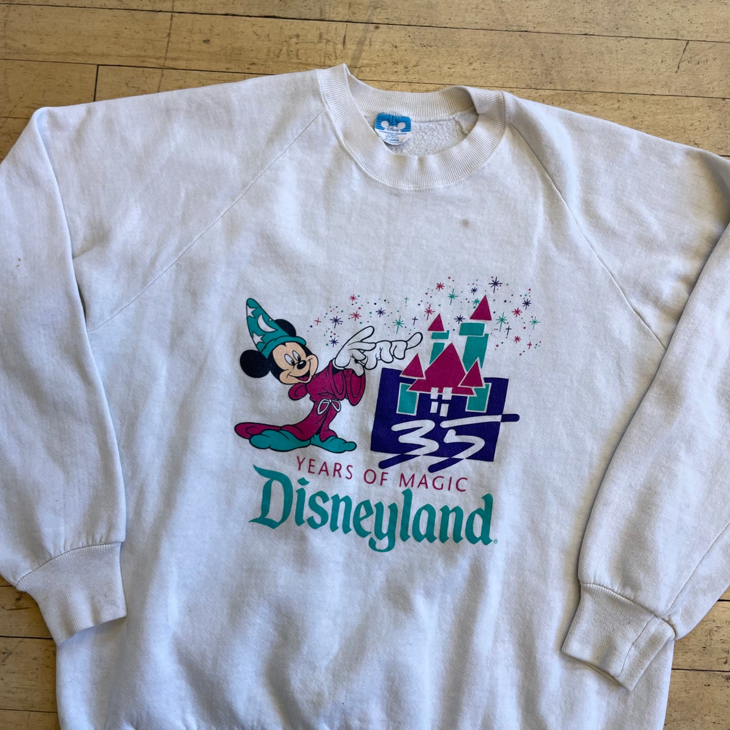 90s Disneyland Anniversary CrewNeck Sz YTH XL