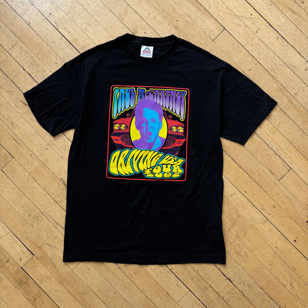 Vintage Paul Mccartney Driving USA Tour T-shirt Sz L