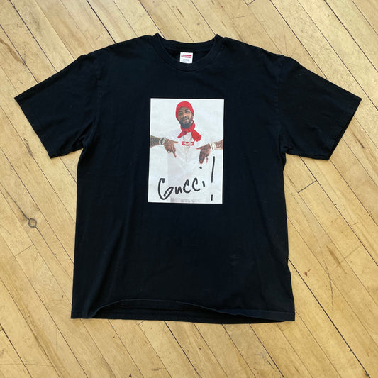 2016 Supreme Gucci Mane BLK T-shirt Sz XL