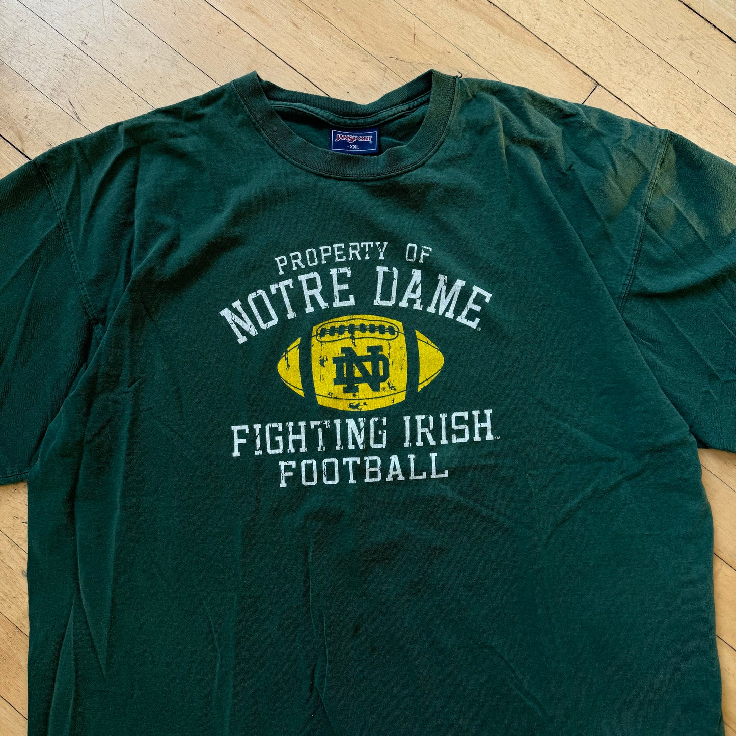 Vintage Property Of Notre Dame Football T-shirt Sz XXL