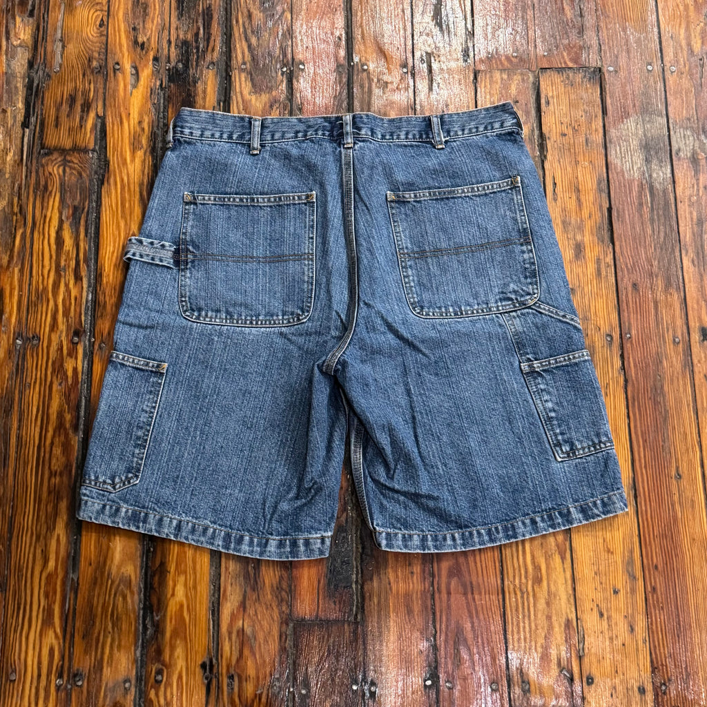 Vintage Route 66 Denim Jean Shorts Sz 38