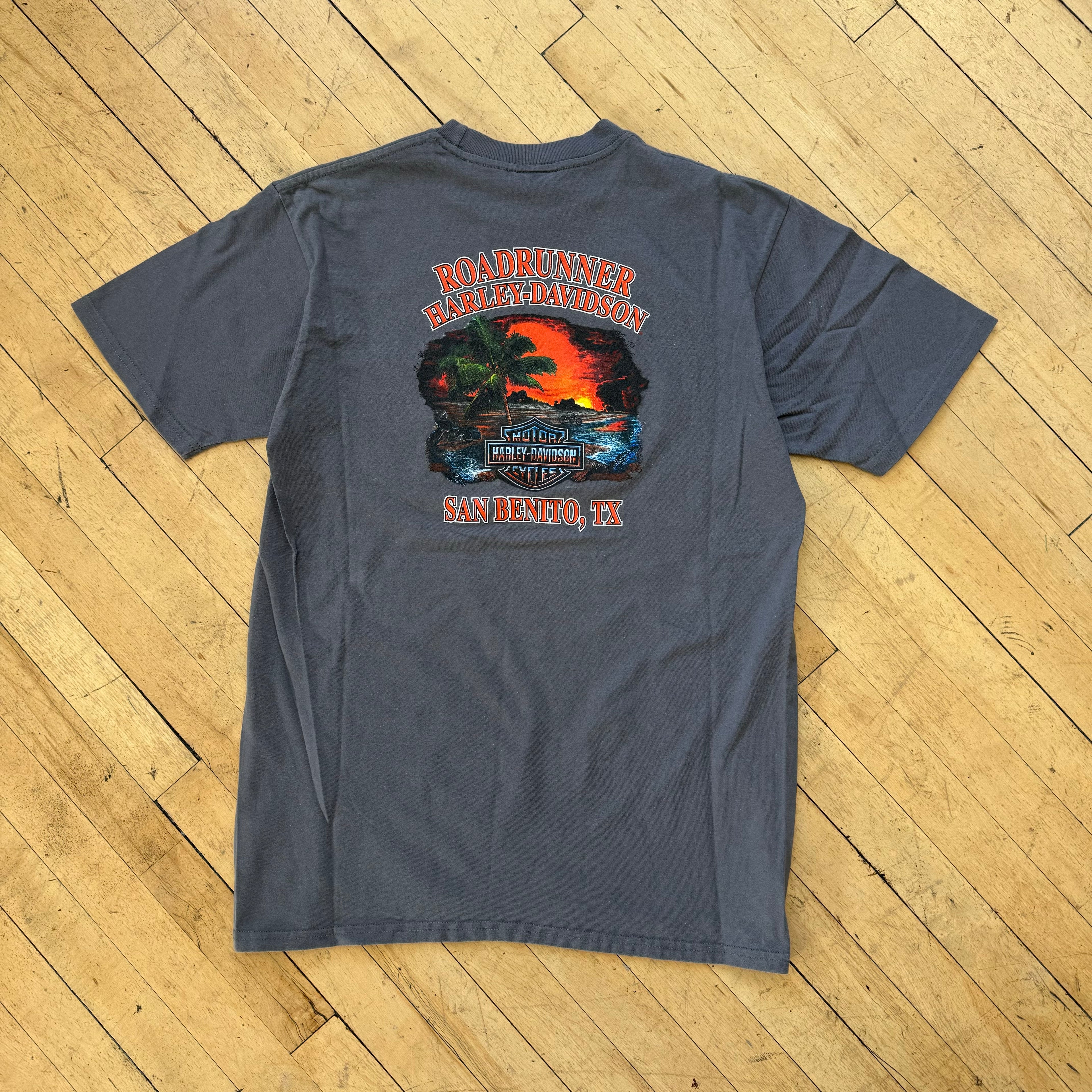Y2K Harley Davidson San Benito Texas T-shirt Sz L