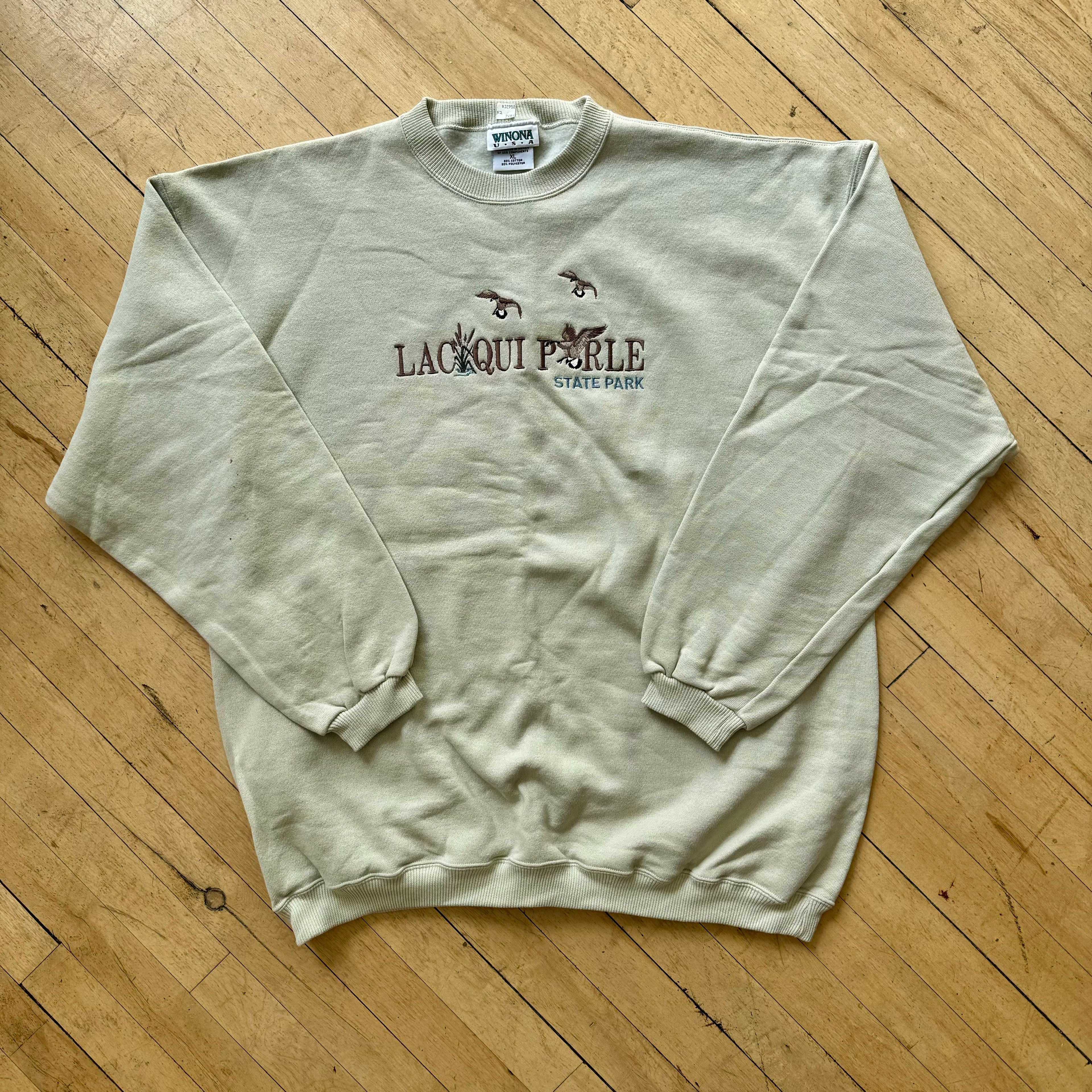 Vintage Laciqui Parle State Park CrewNeck Sz XL