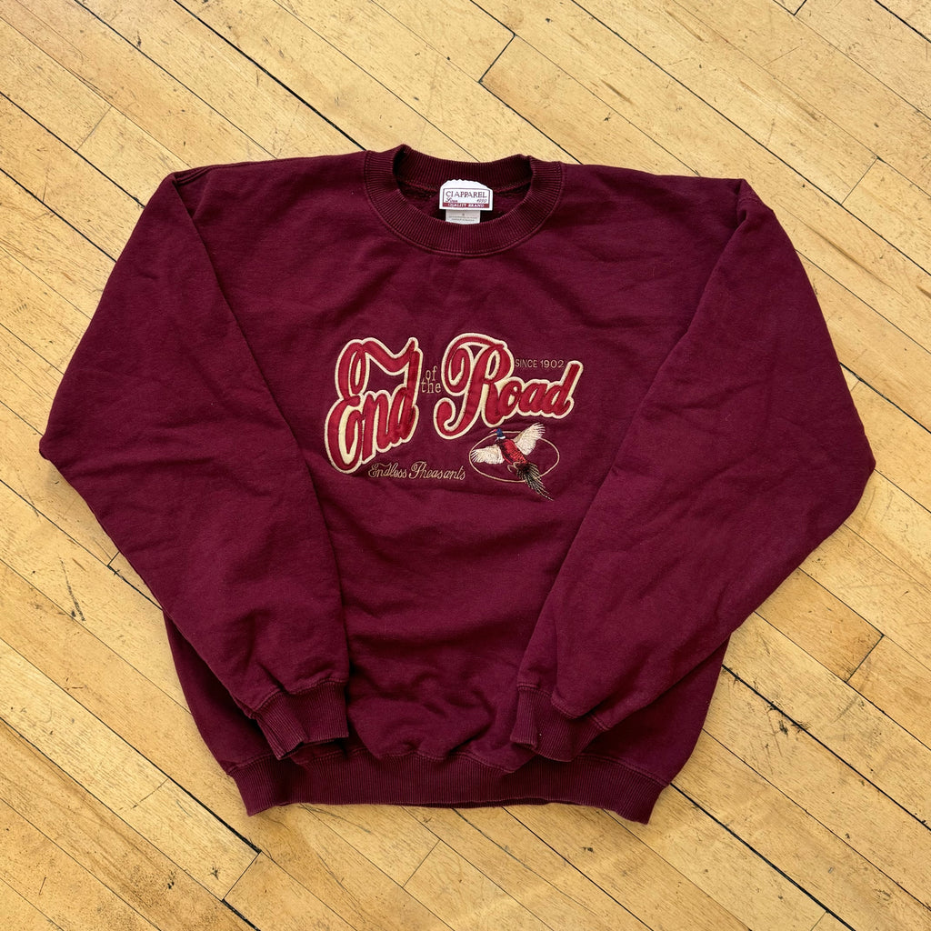 Vintage End of the Road Pheasant’s Crewneck Sz M