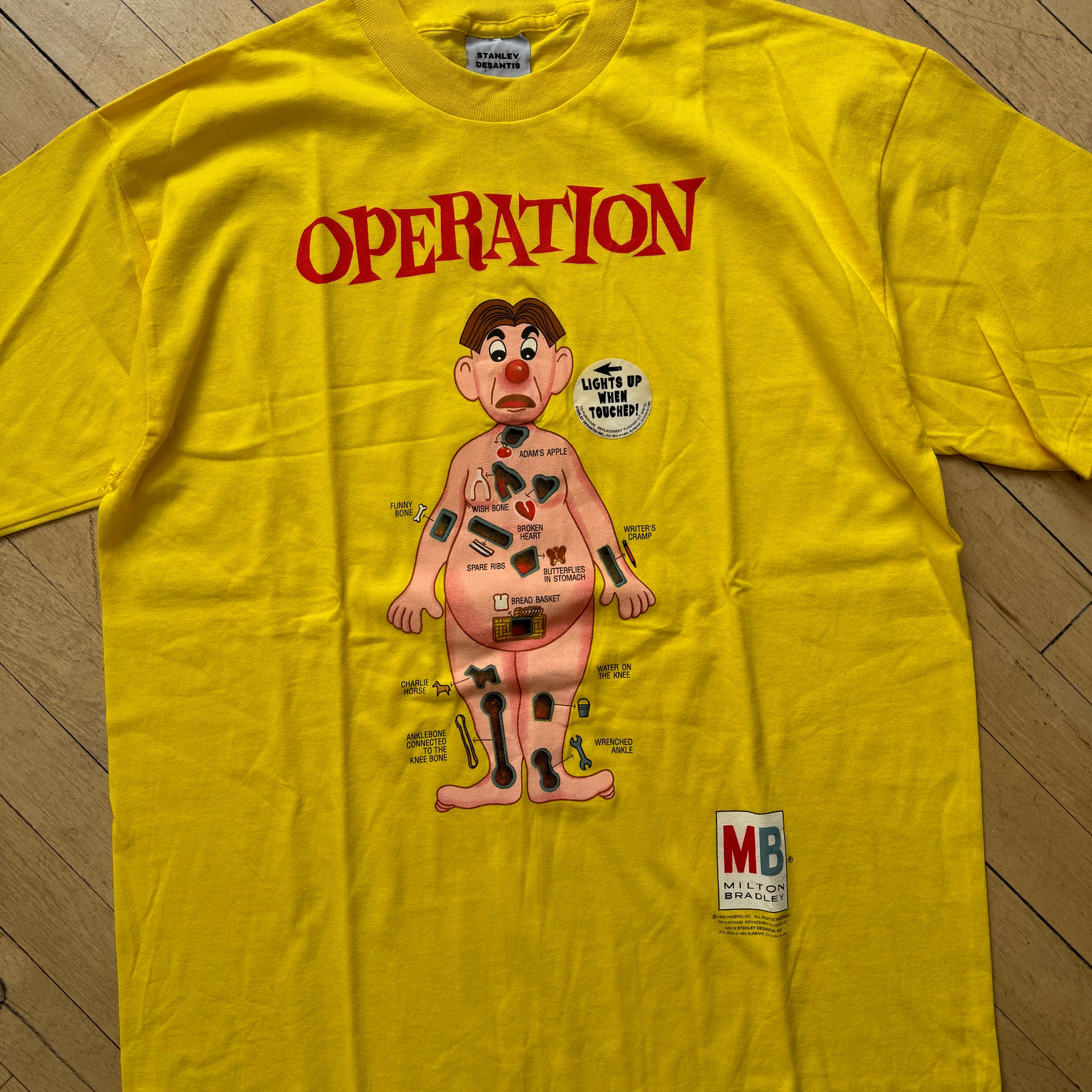 Vintage Operation Board Game T-shirt Sz L