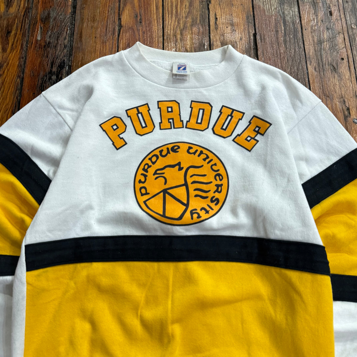 Vintage Logo 7 Purdue Crewneck Sz M