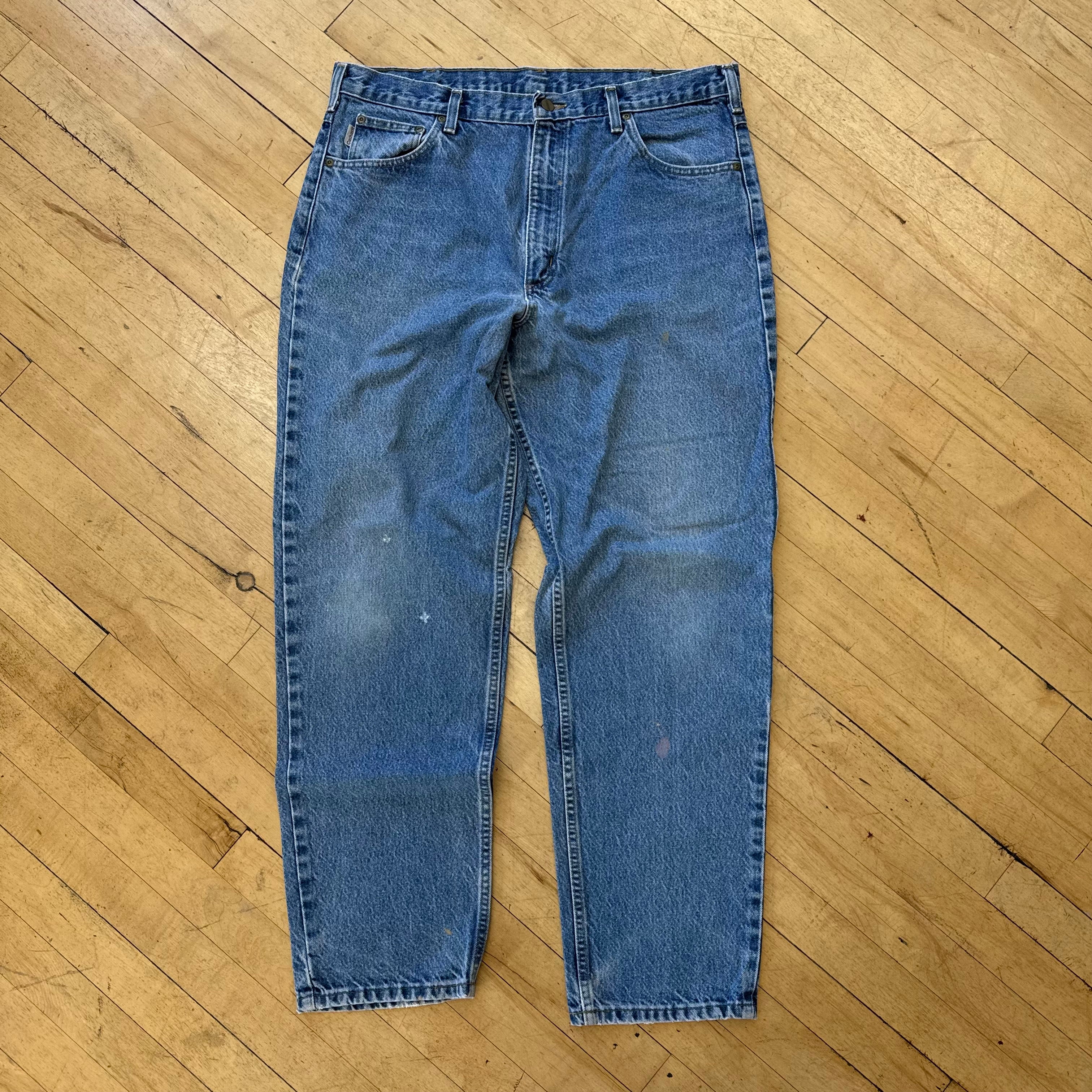 Vintage Carhartt Denim Jeans Sz 38x32