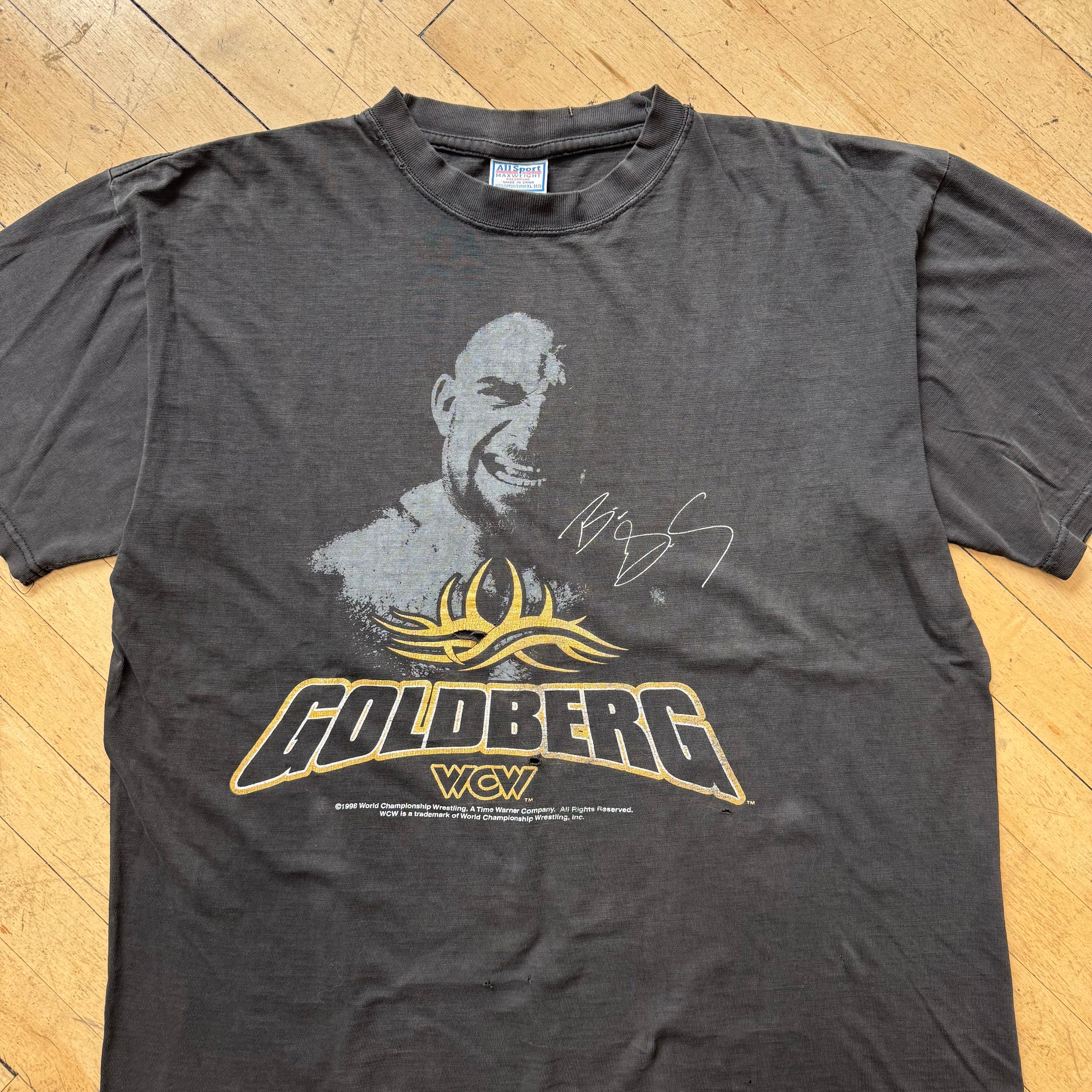 Vintage WWE Goldberg T-shirt Sz XL