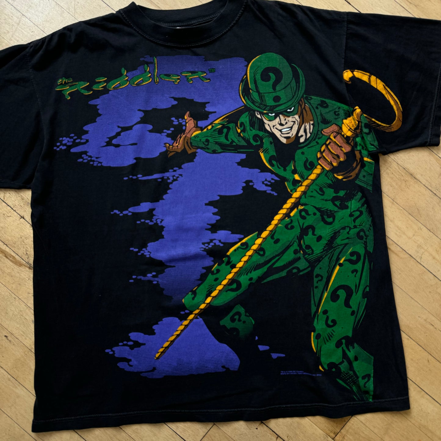 Vintage The Riddler Batman T-shirt Sz XL