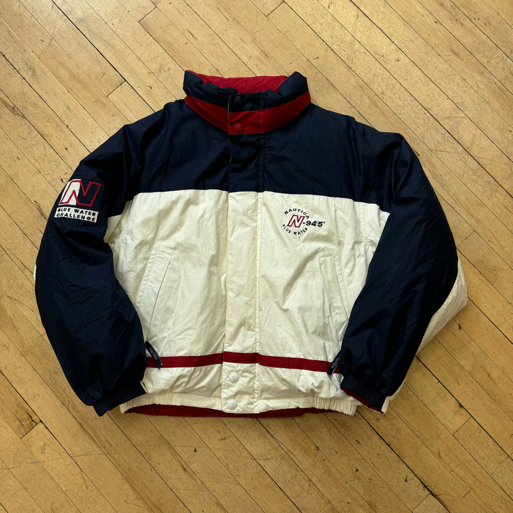 Vintage Reversible Nautica Competition Jacket Sz XL