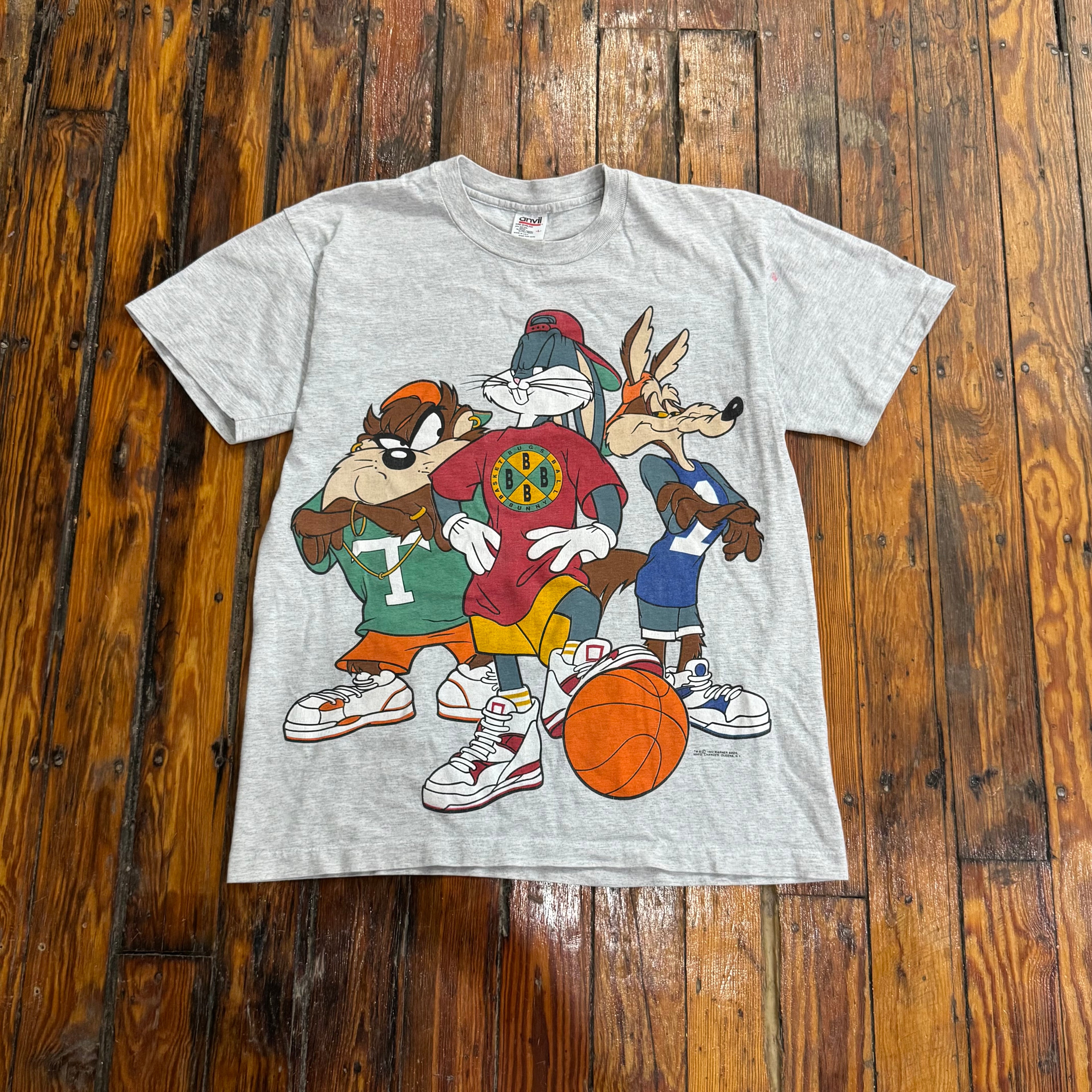 Vintage Looney Tuned Hip-Hop Basketball T-shirt Sz XL