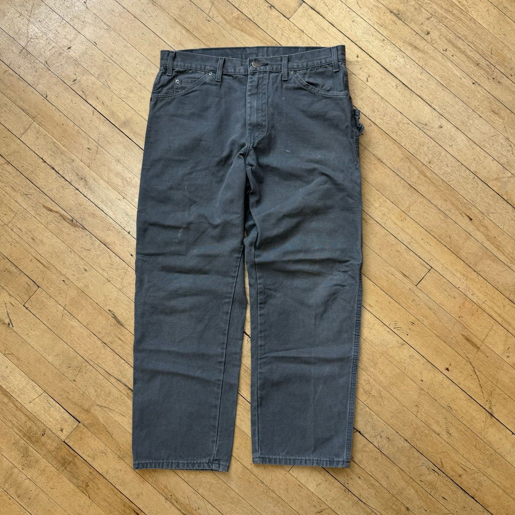 Vintage Gray Dickies Denim Jeans Sz 34x30
