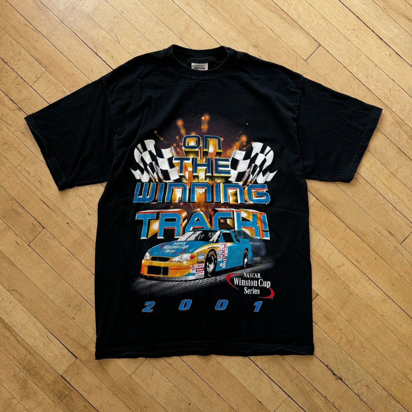 Vintage Nascar On The winning Track T-shirt Sz L