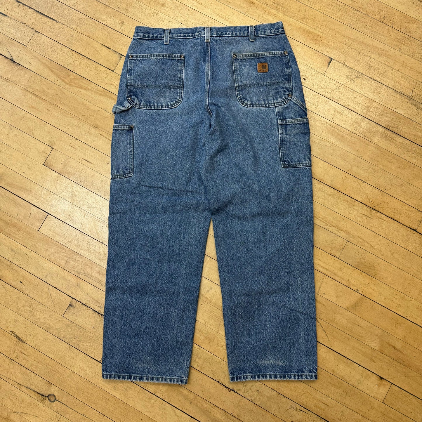 Vintage Carhartt Double Knee Denim Jeans Sz 38x30