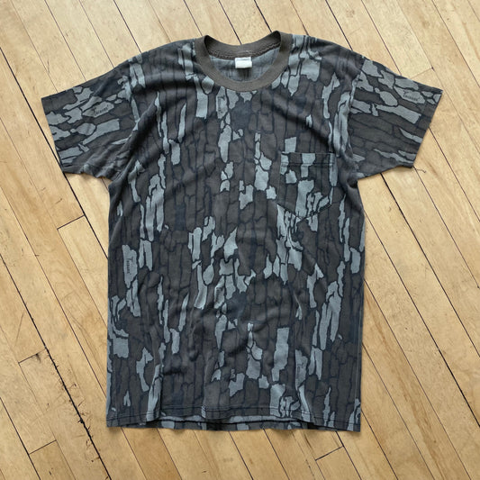 Vintage Pebble Camo Single Stitch T-shirt Sz M 2