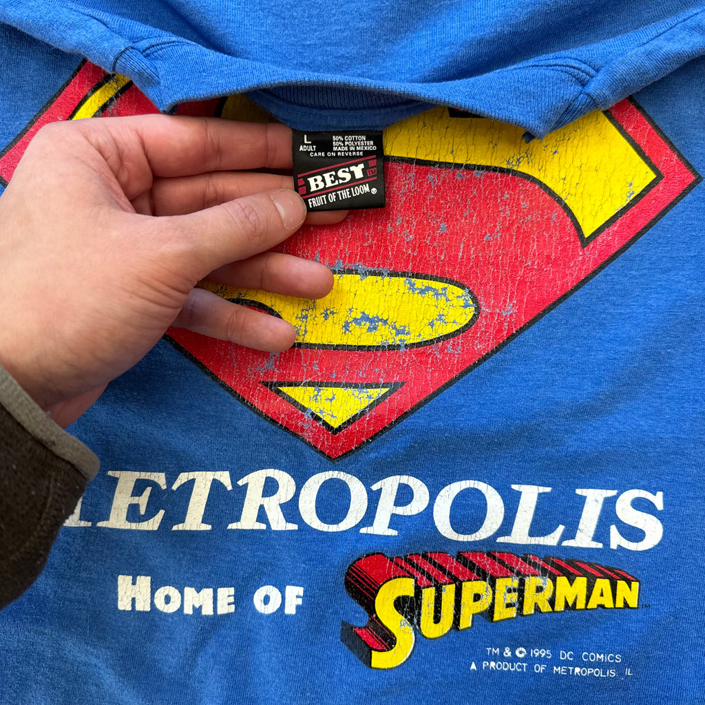 Vintage Superman Metropolis T-shirt Sz L