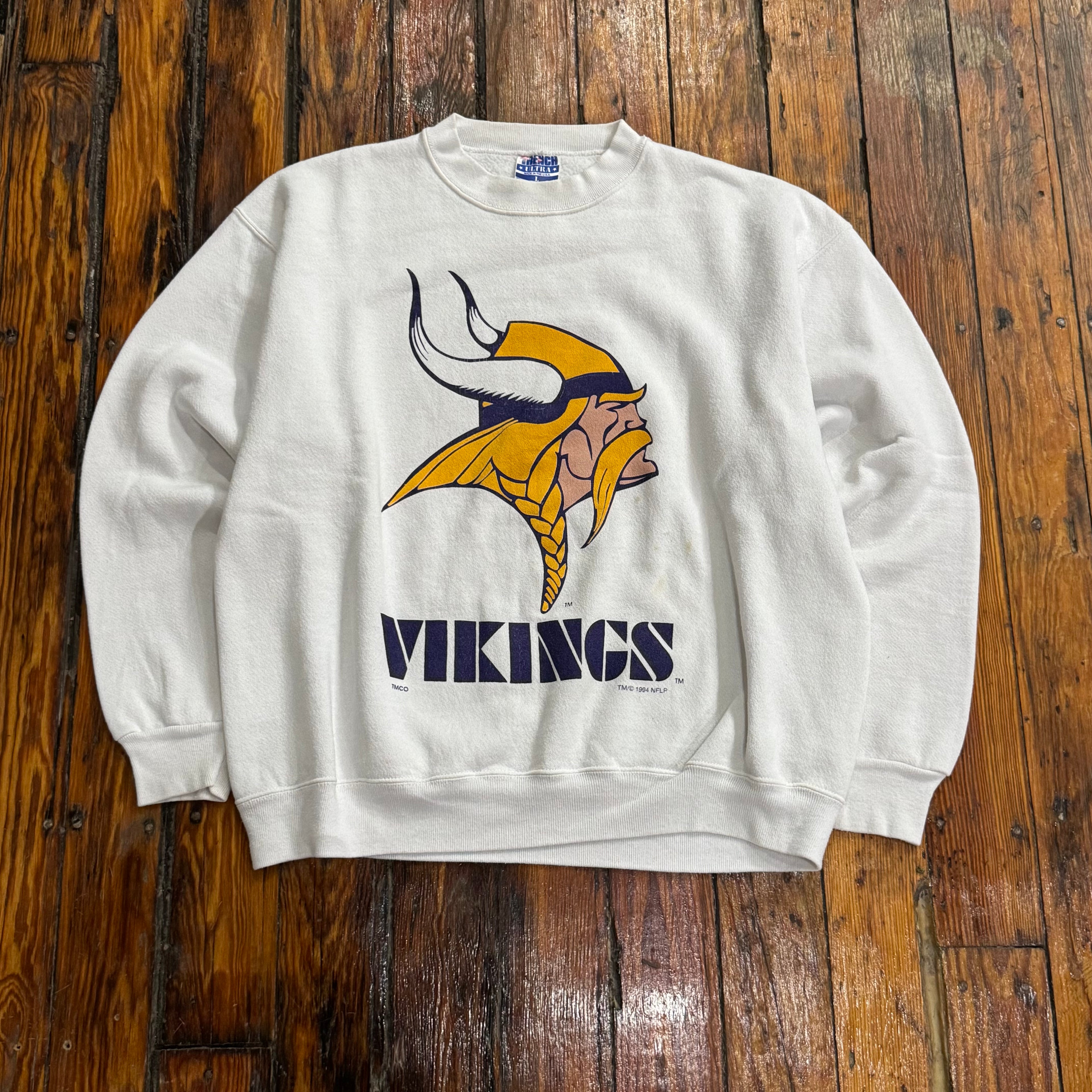 Vintage Trench Minnesota Vikings Crewneck Sz M