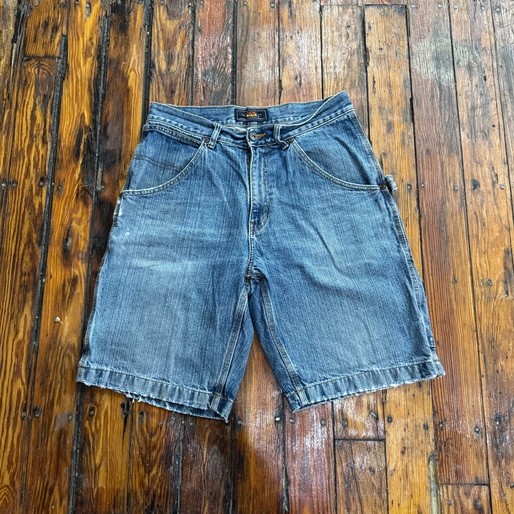 Vintage Route 66 Denim Jean Shorts Sz 32
