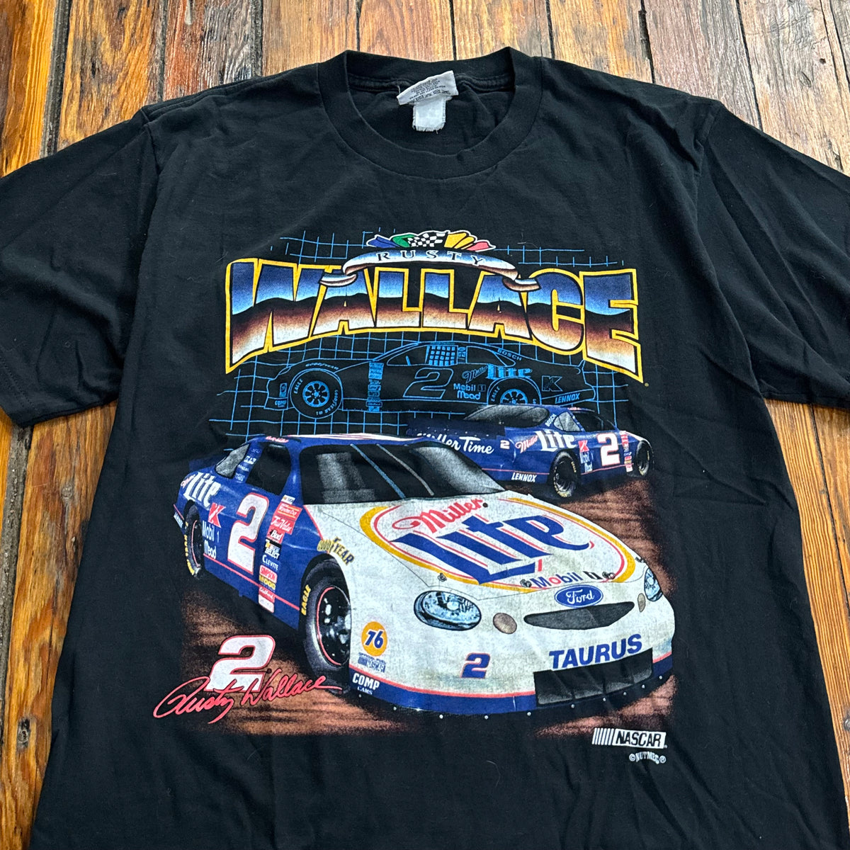 Vintage Rusty Wallace Nascar T-shirt Sz L