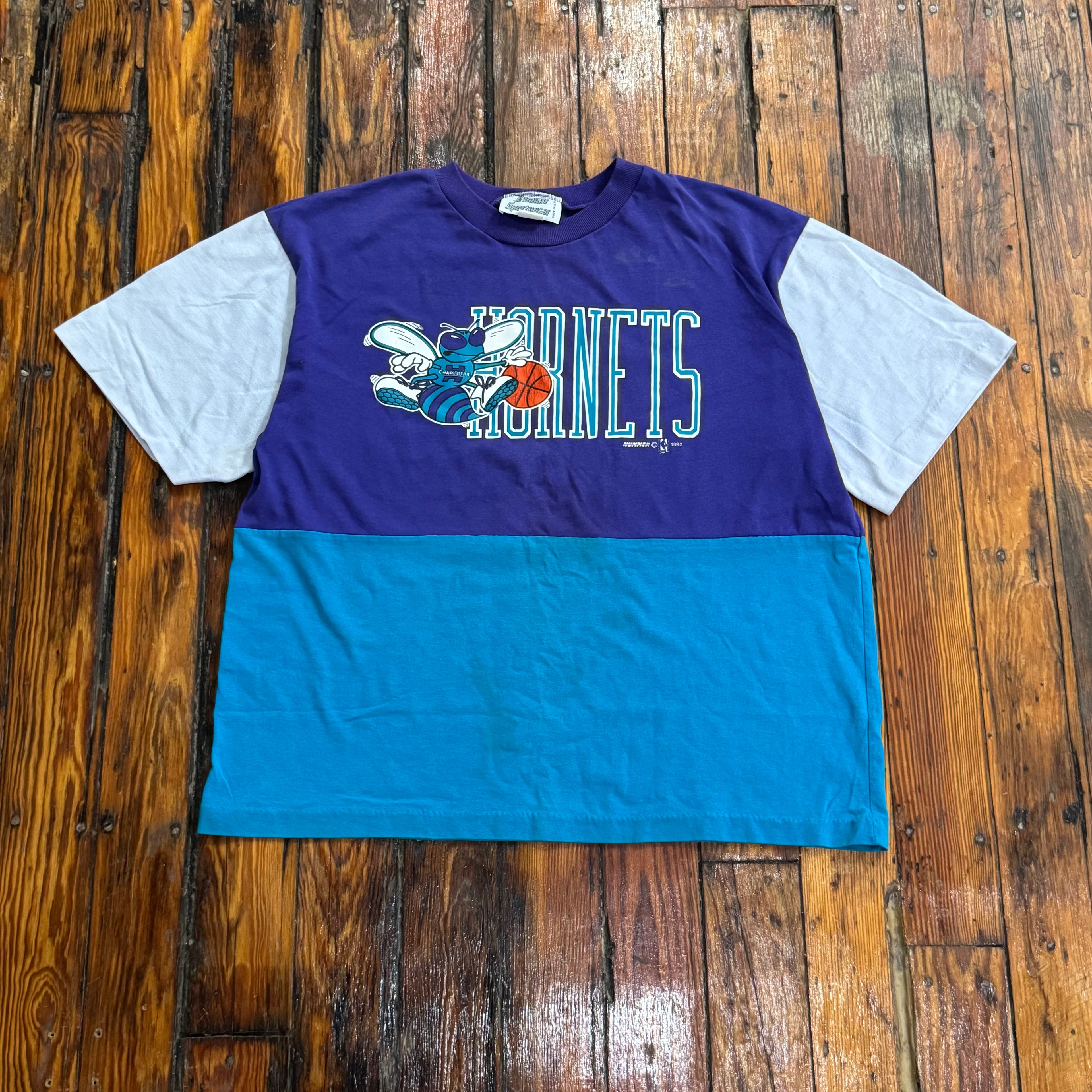 Vintage Charlotte Hornets T-shirt Sz L