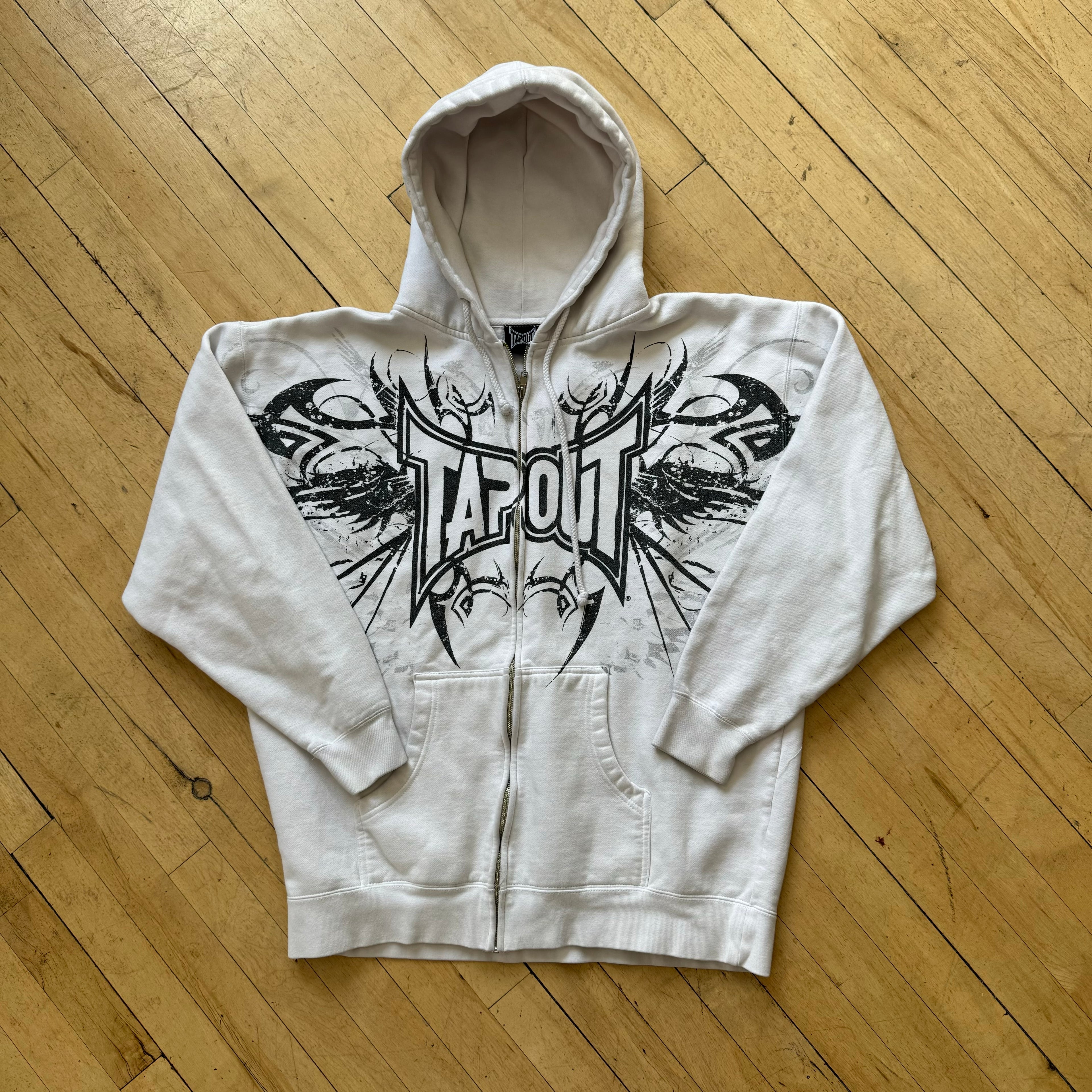 Vintage Tap-Out Zip-Up Jacket Sz XL