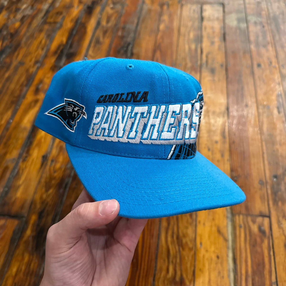 Vintage Carolina Panthers Sports Specialties PRO Line GRID SnapBack Hat (NEW)