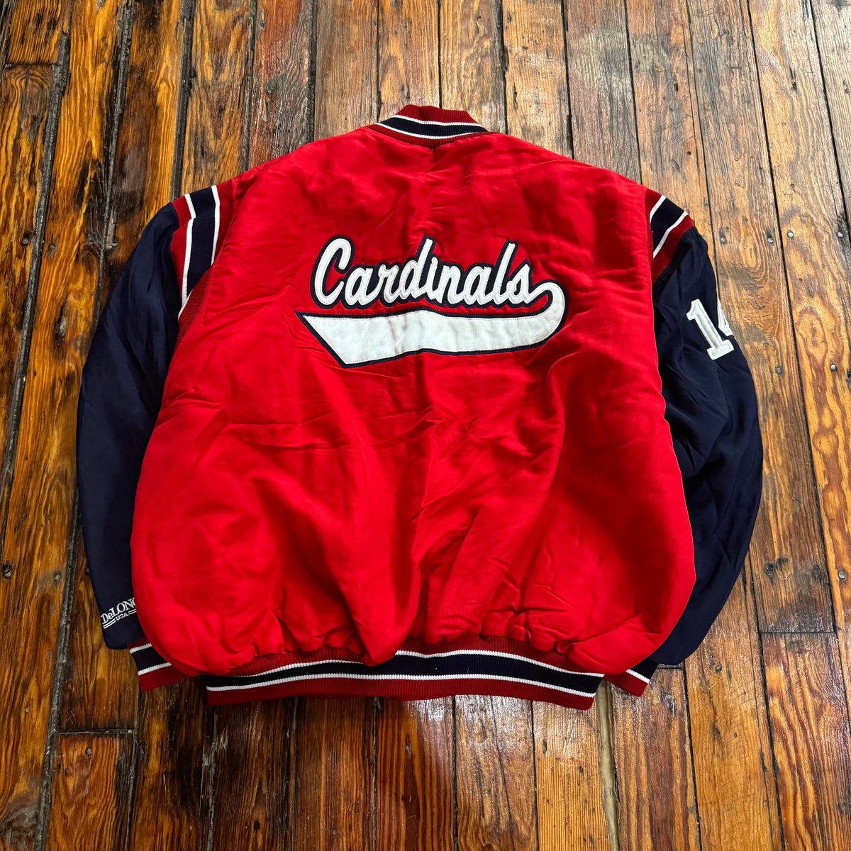 Vintage Delong St. Louis Cardinals Bomber Jacket Sz XL