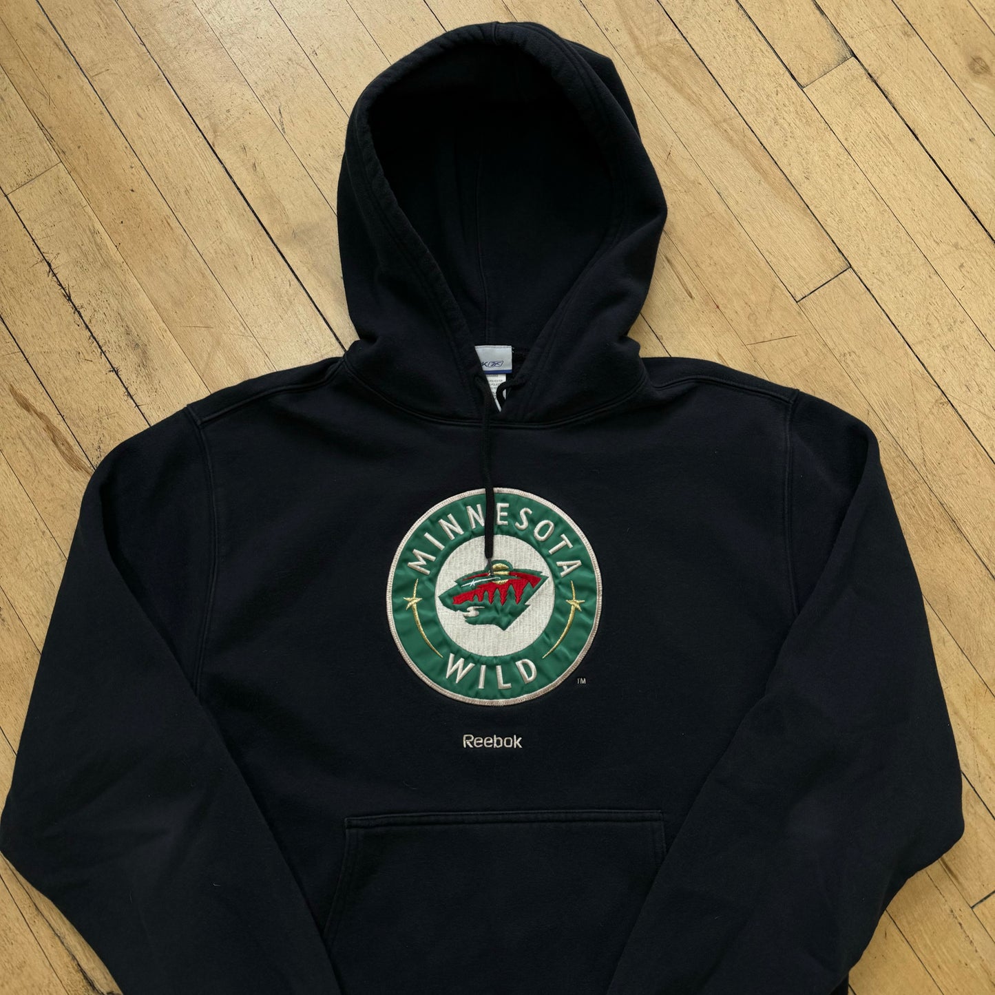 Vintage Reebok Minnesota Wild Hoodie Sz L