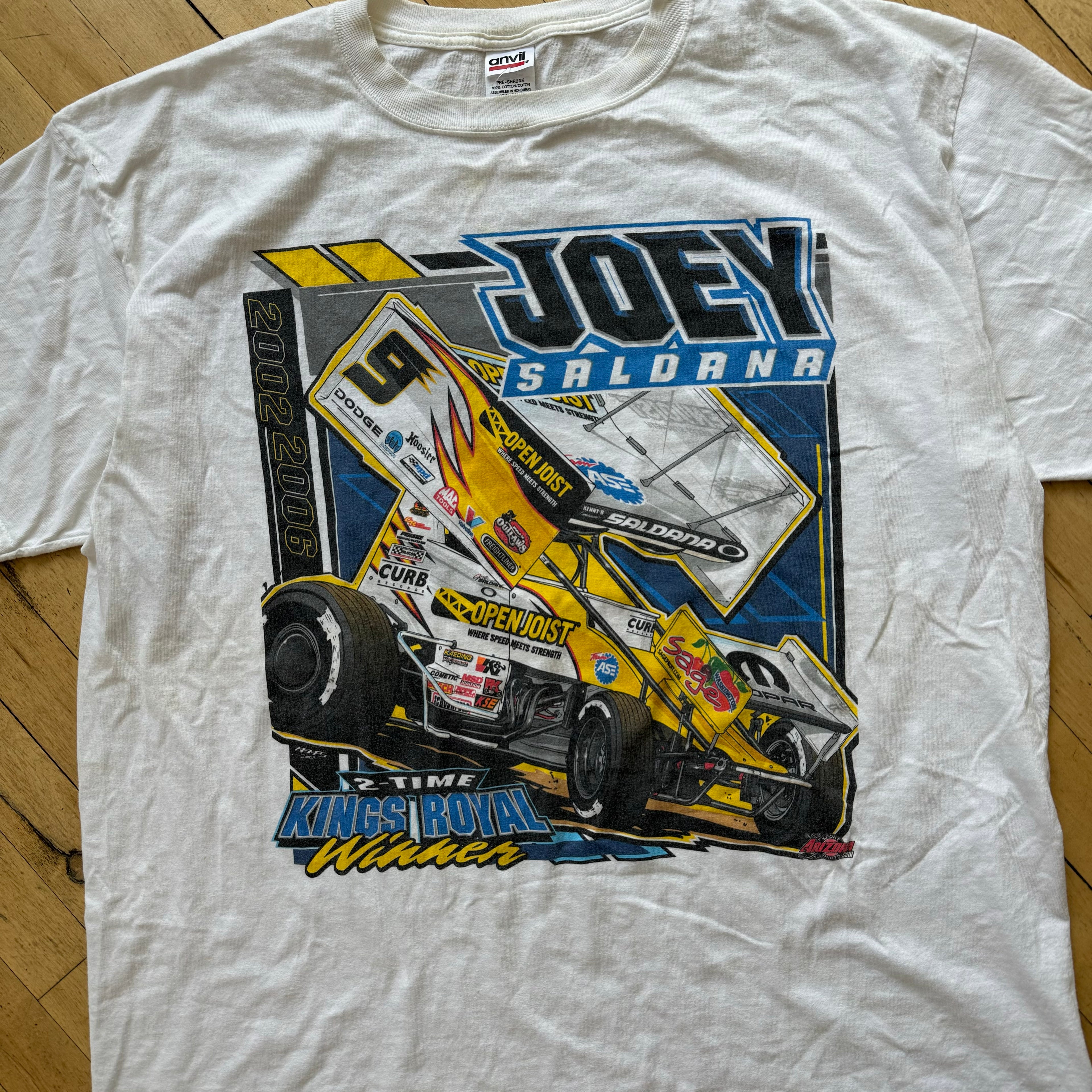 2000s Joey Salorna Sprint Car T-shirt Sz XXL