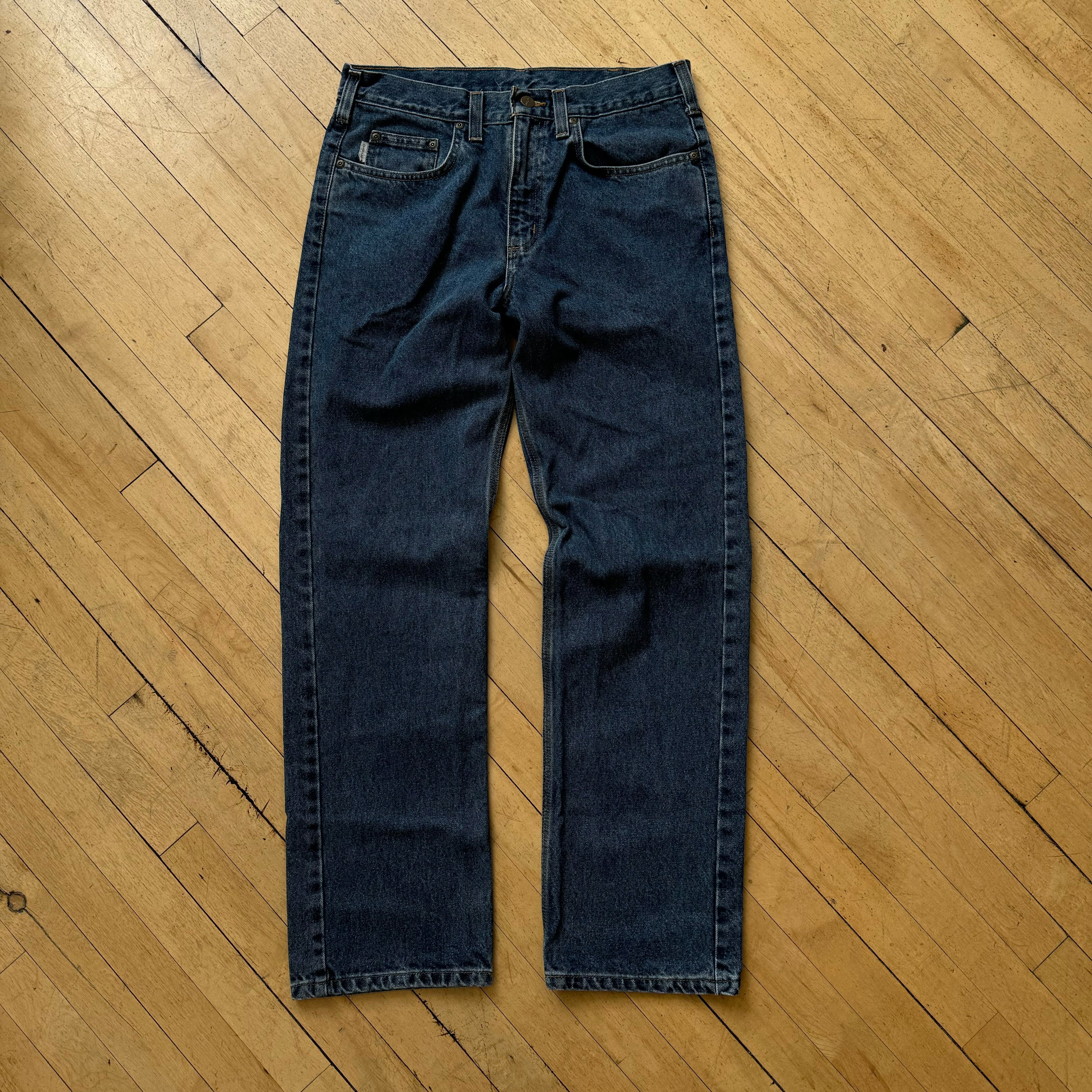 Vintage Carhartt Dark Wash Denim Jeans Sz 33x32
